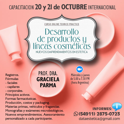 Desarrollo de productos y l&iacute;neas cosm&eacute;ticas